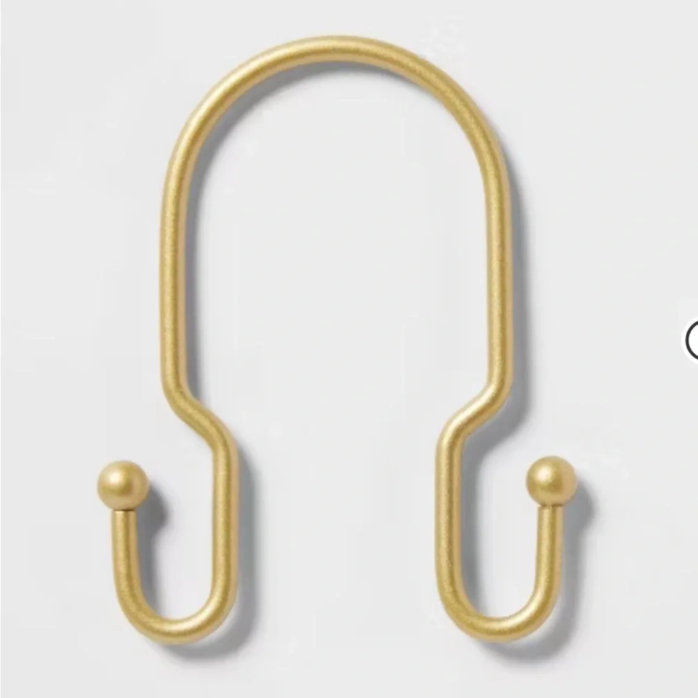 Metal Double Shower Hooks Brass - Room Essentials™